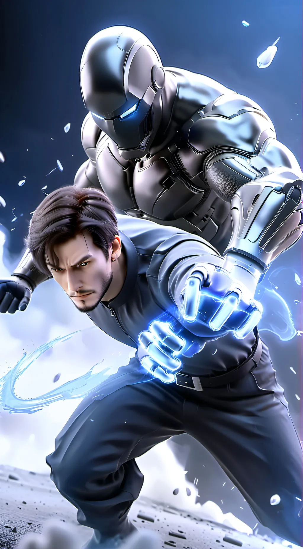 ai character: two bros fight background