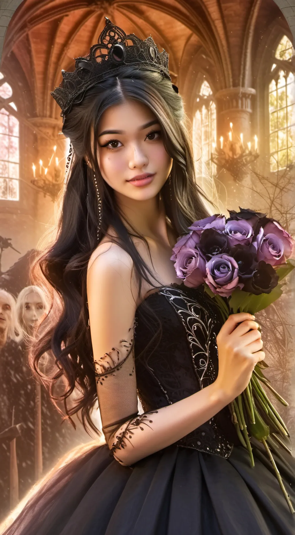 ai character: Queen  Aming background