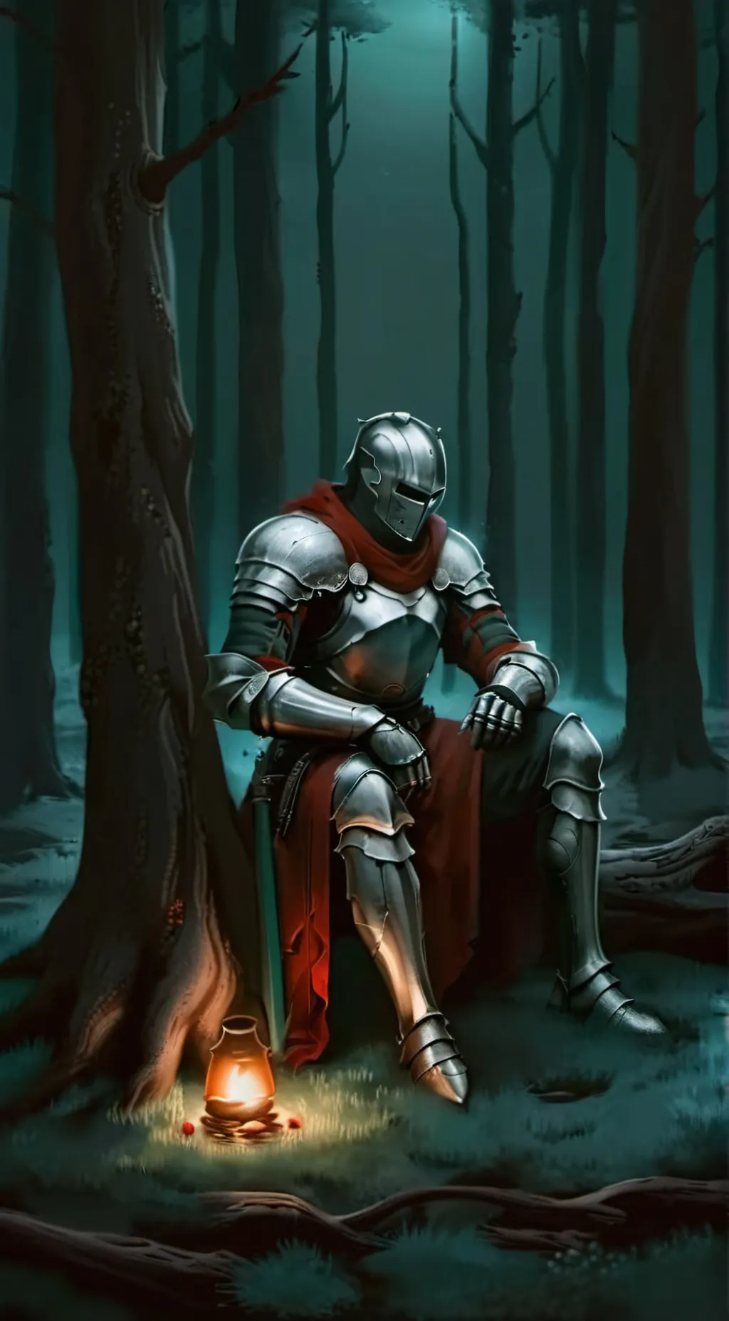 ai character: Knight  background