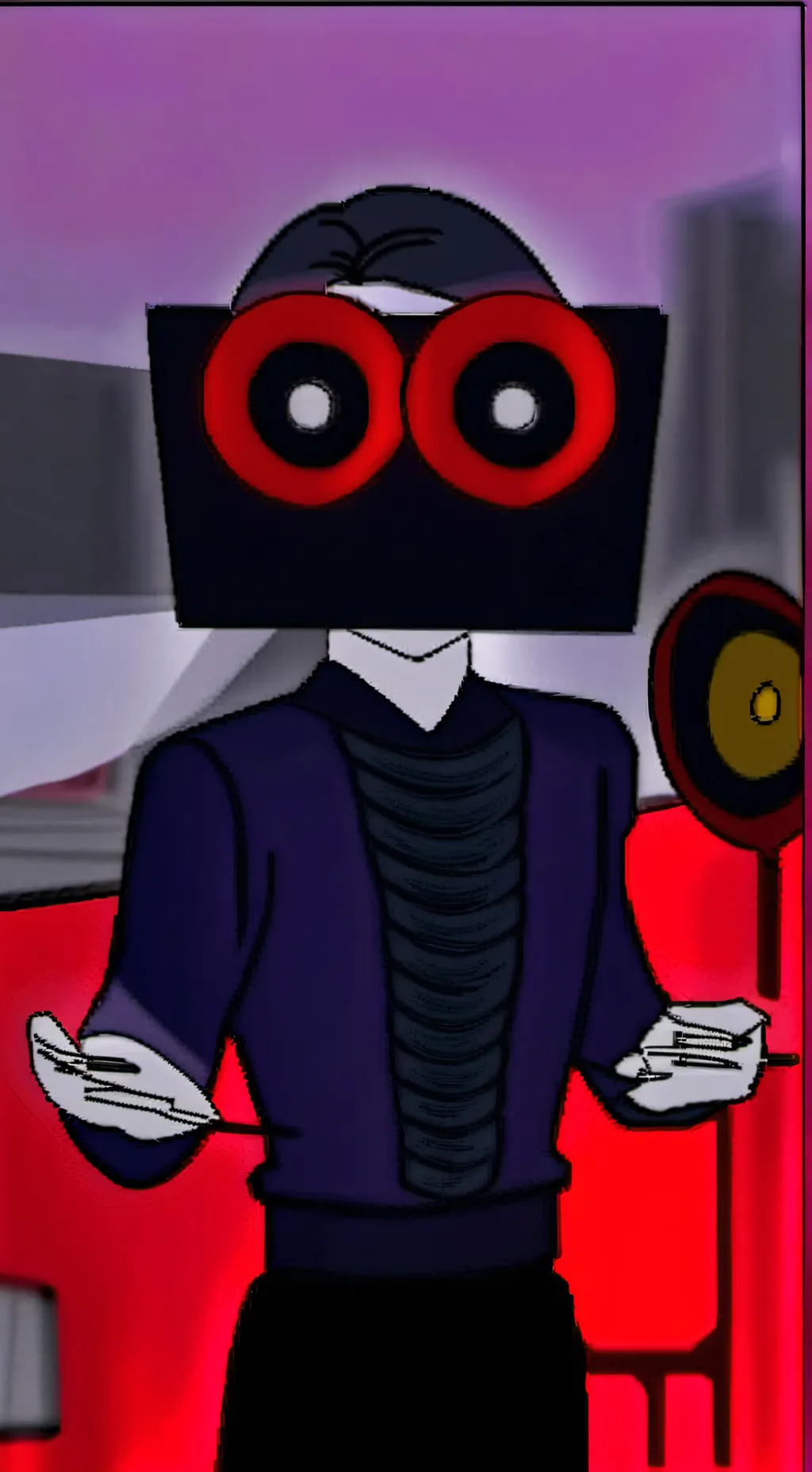 ai character: Sus speqkerwomwn background