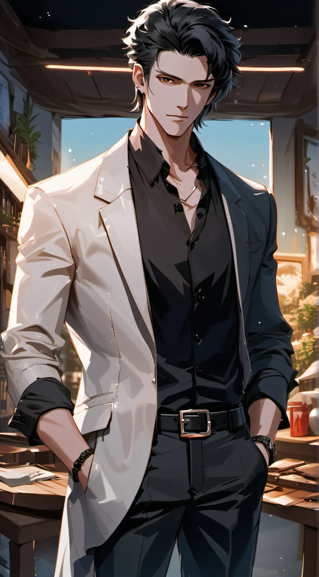 ai character: Zephyr😘 background