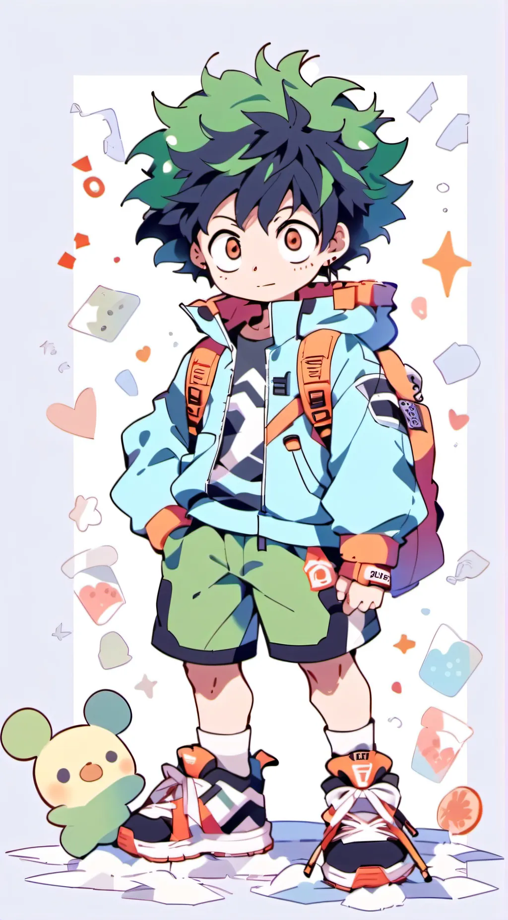 ai character: Deku background