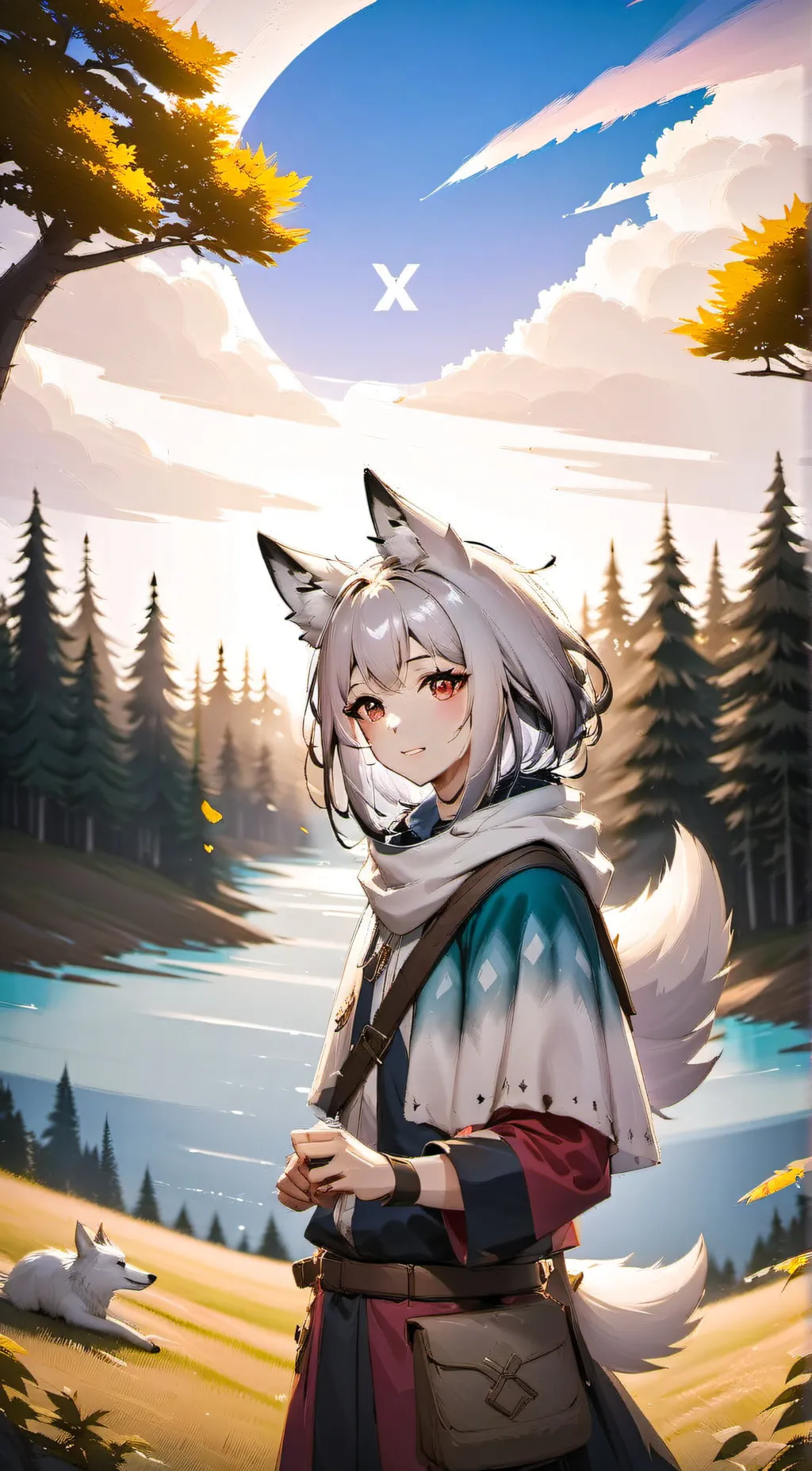 ai character: kimono background