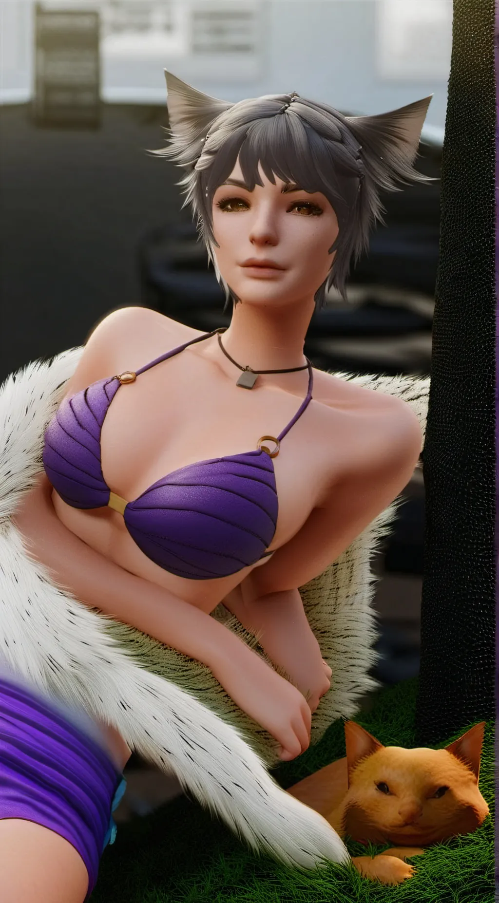 ai character: cat nap  background