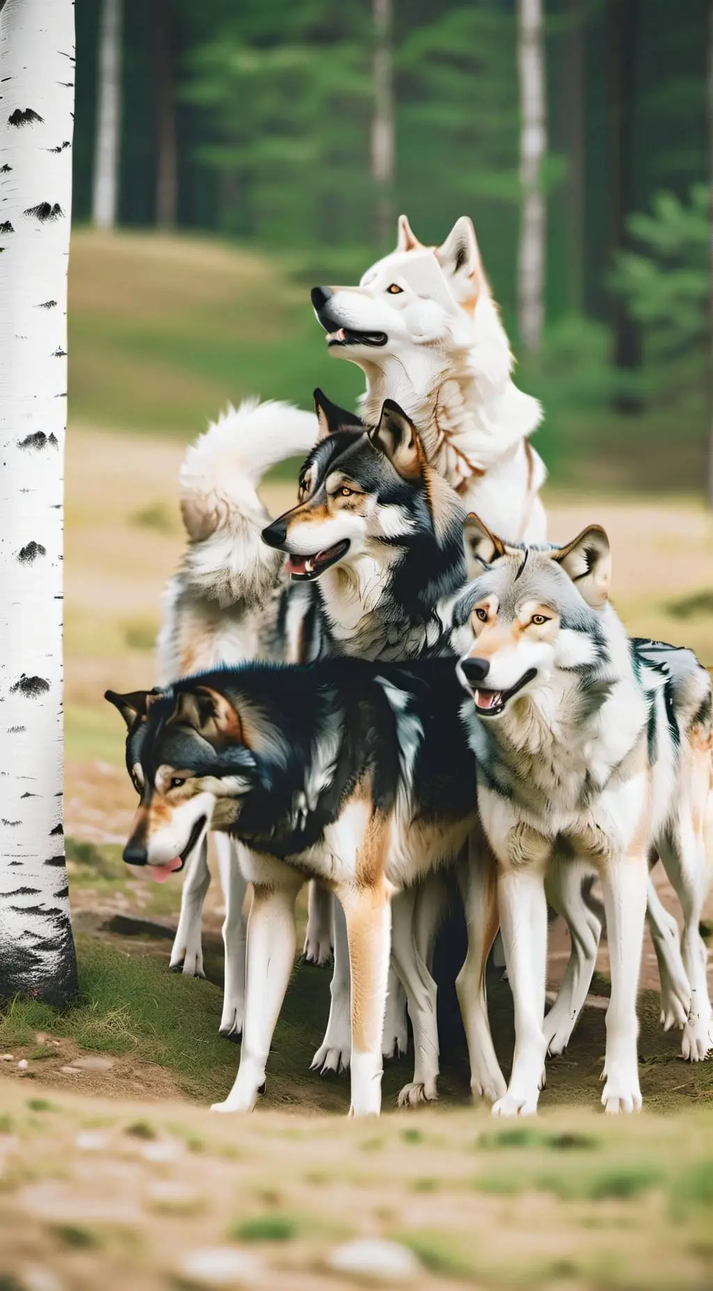 ai character: 3 wolf packs background