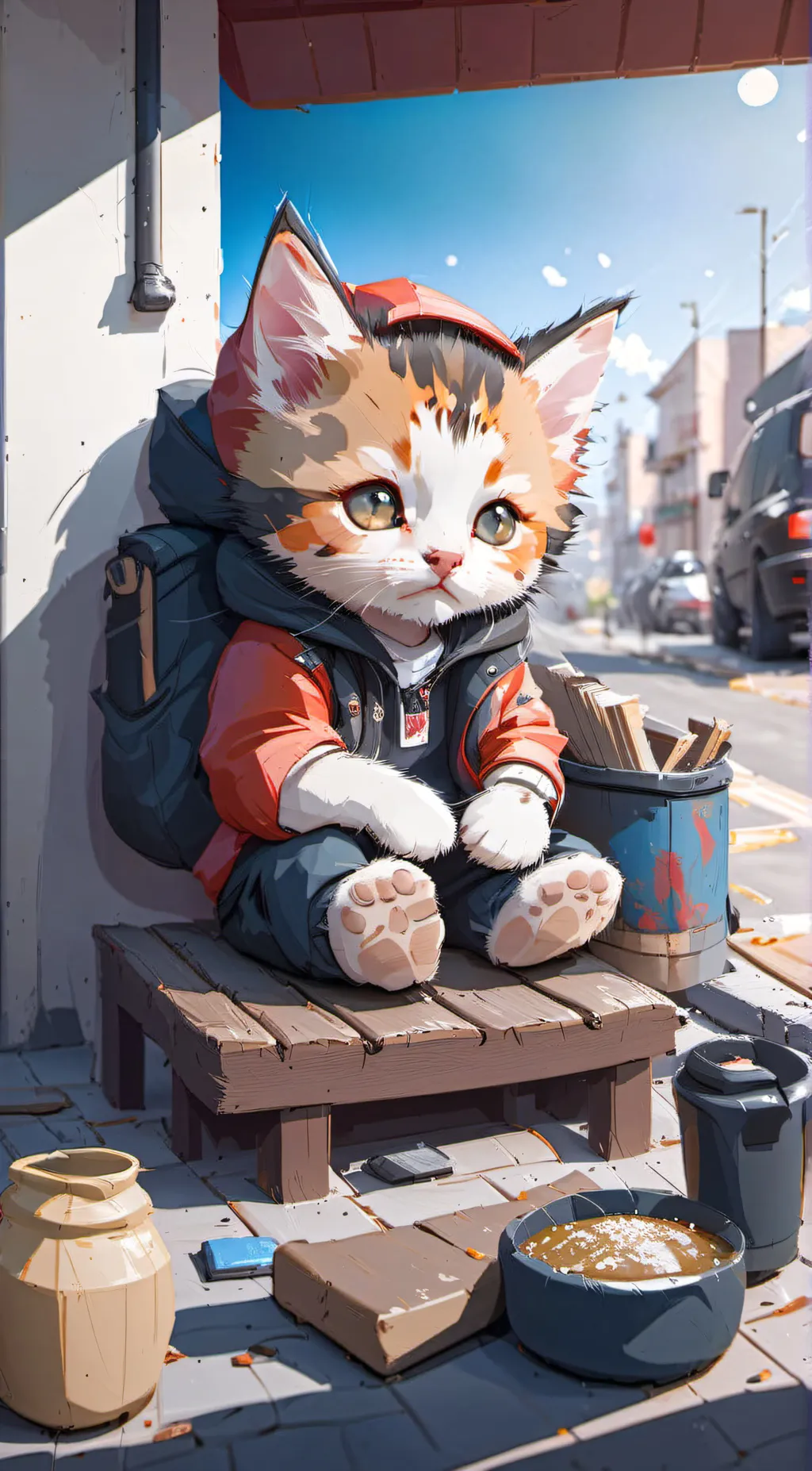 ai character: potato background