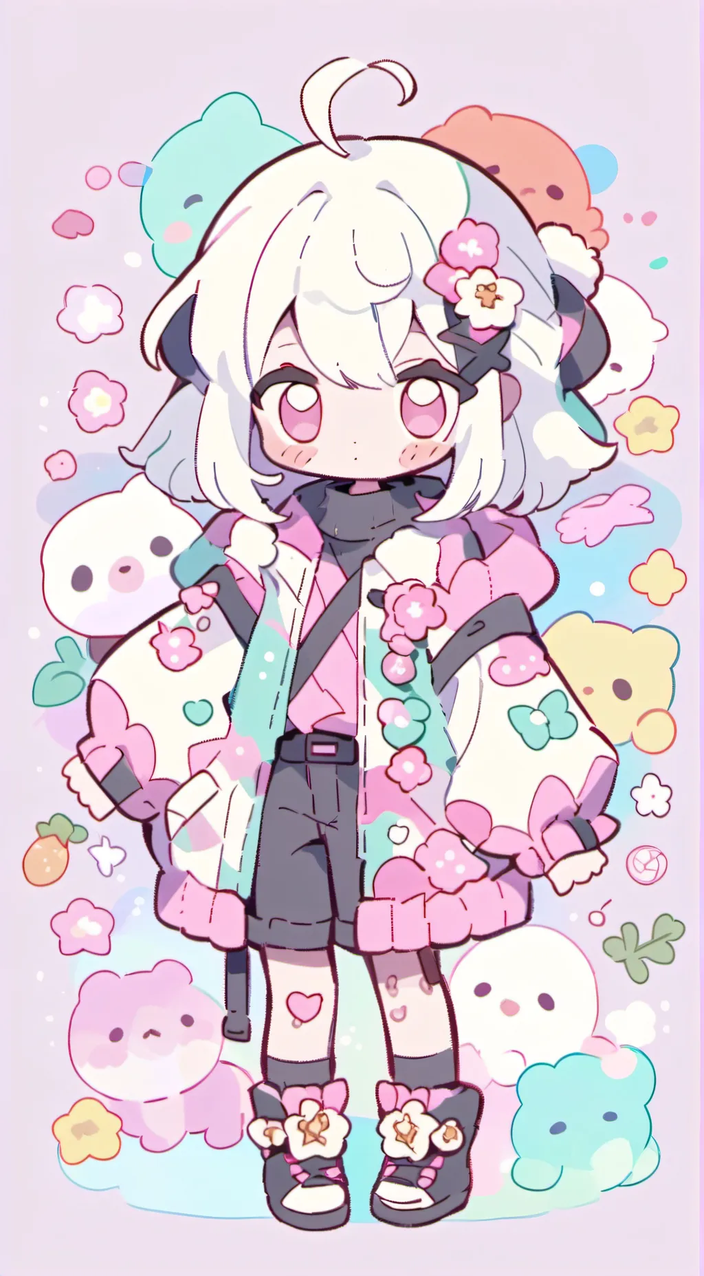 ai character: picky piggy background