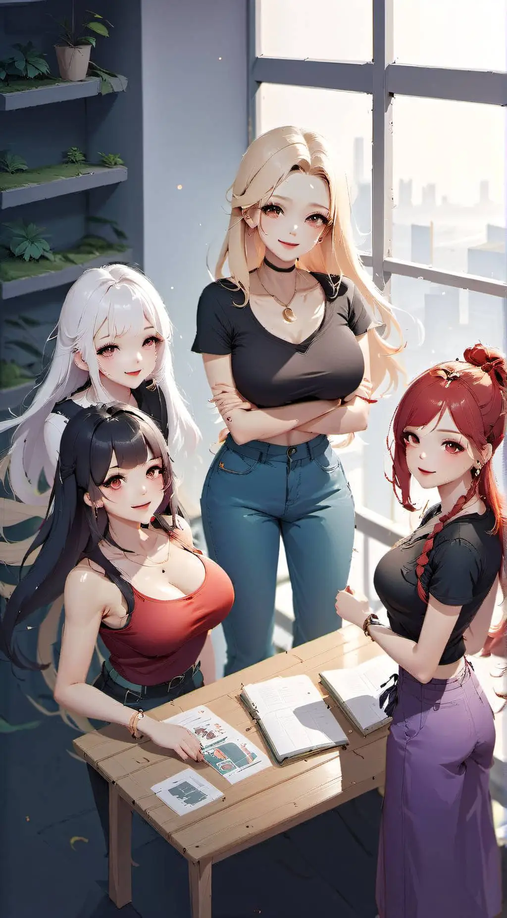 ai character: University Dorm 4 background