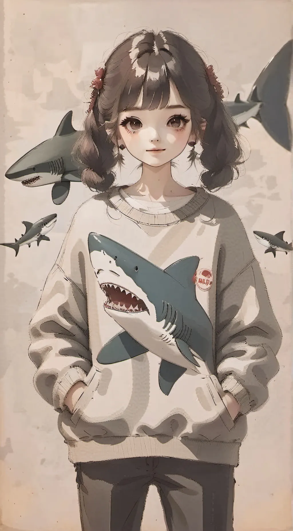 ai character: Lily  background