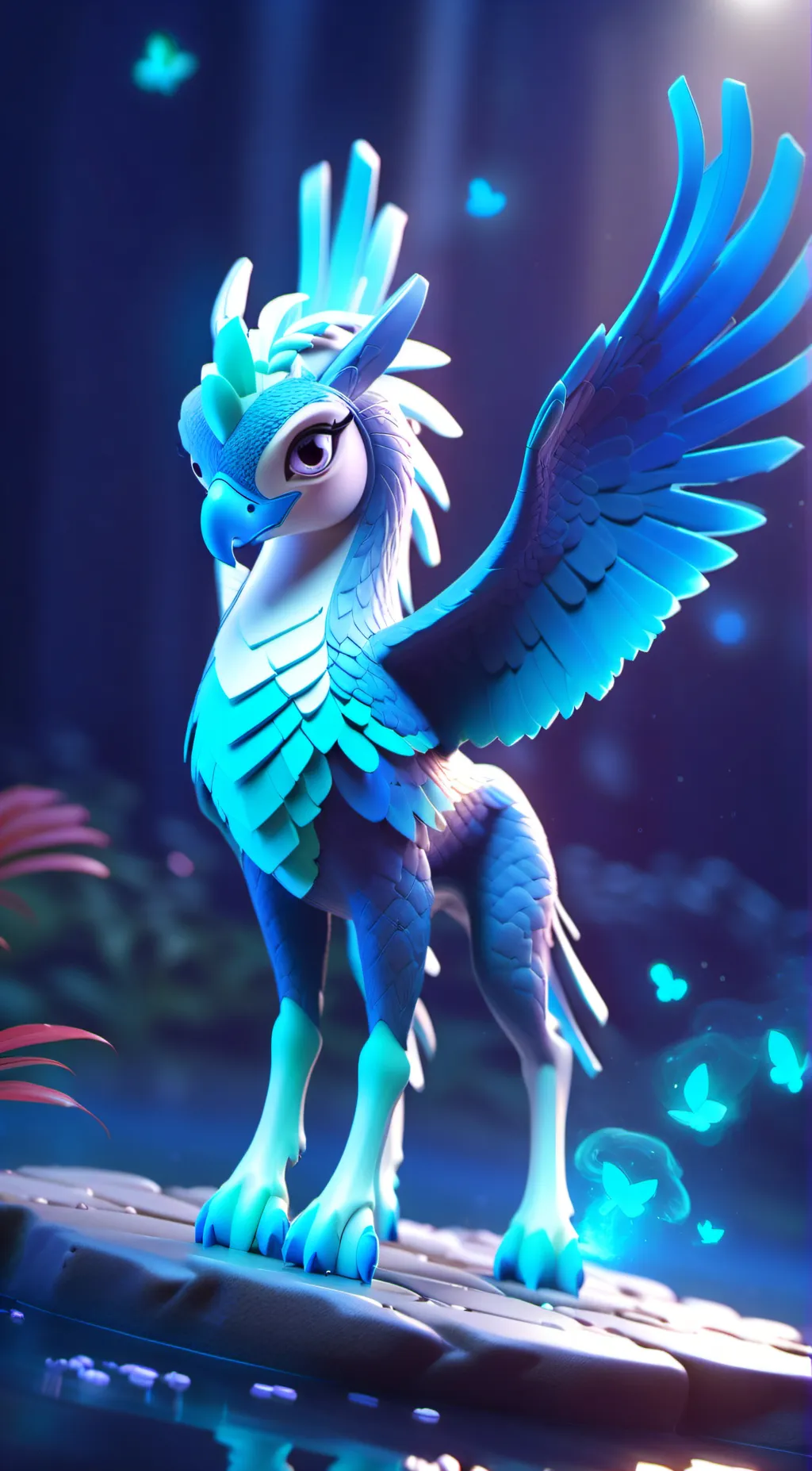 ai character: sun breeze background