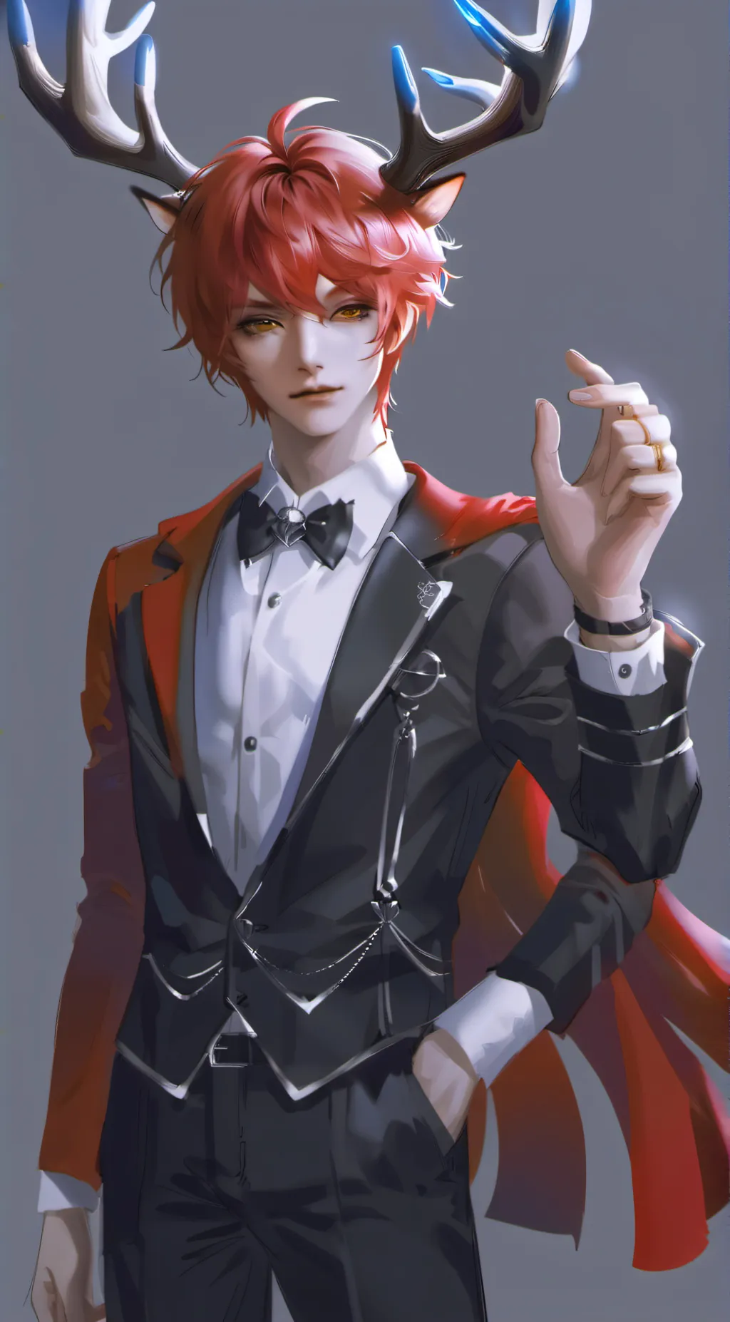 ai character: 🦌alastor🦌 background