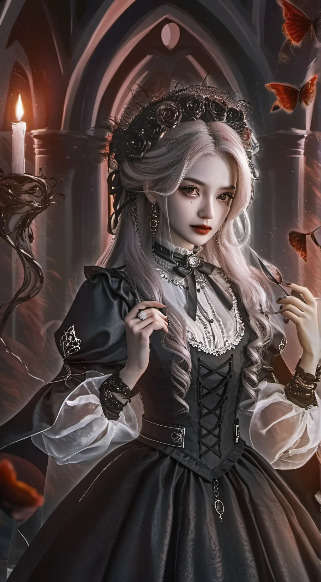 ai character: Rose background