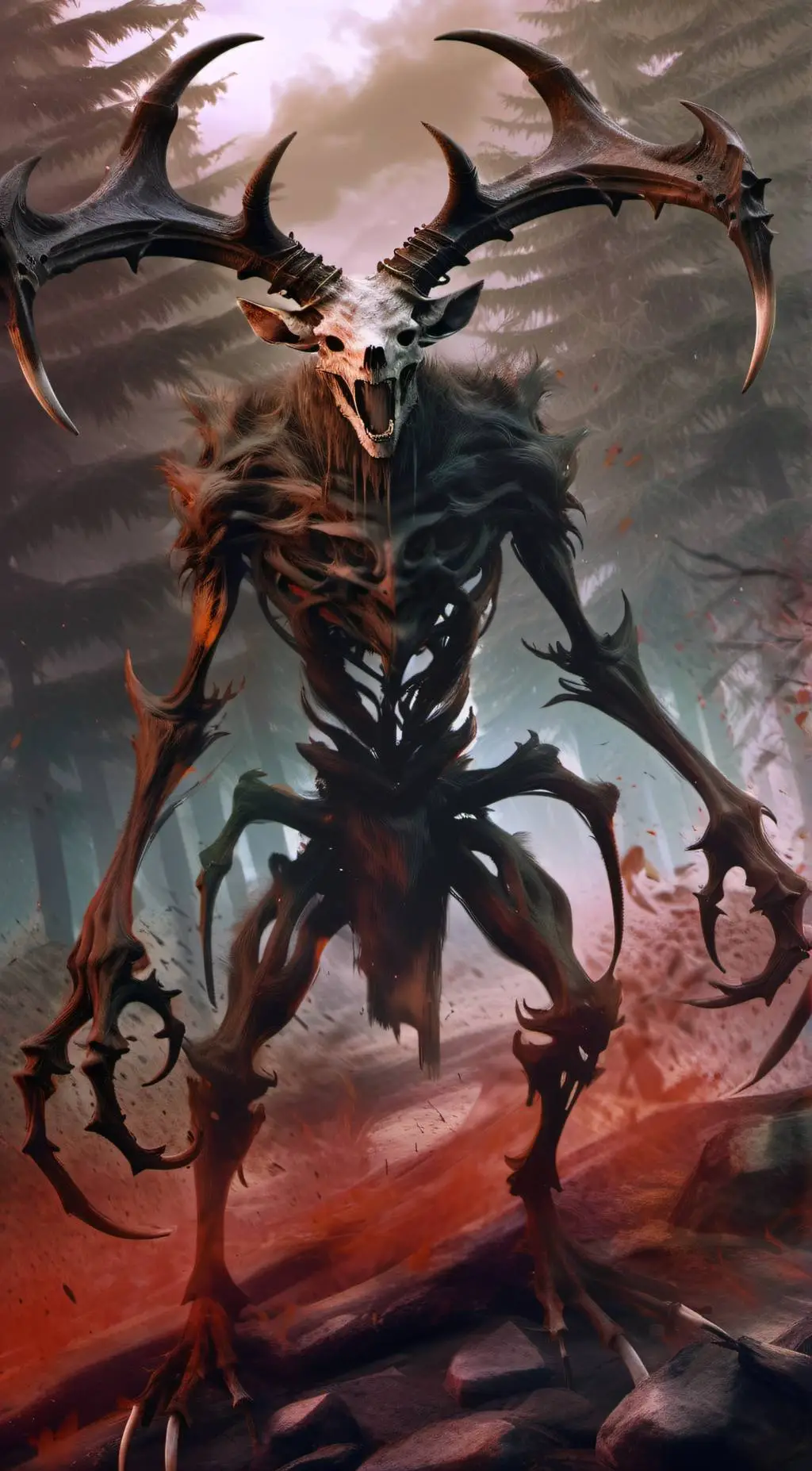 ai character: Skin walker background