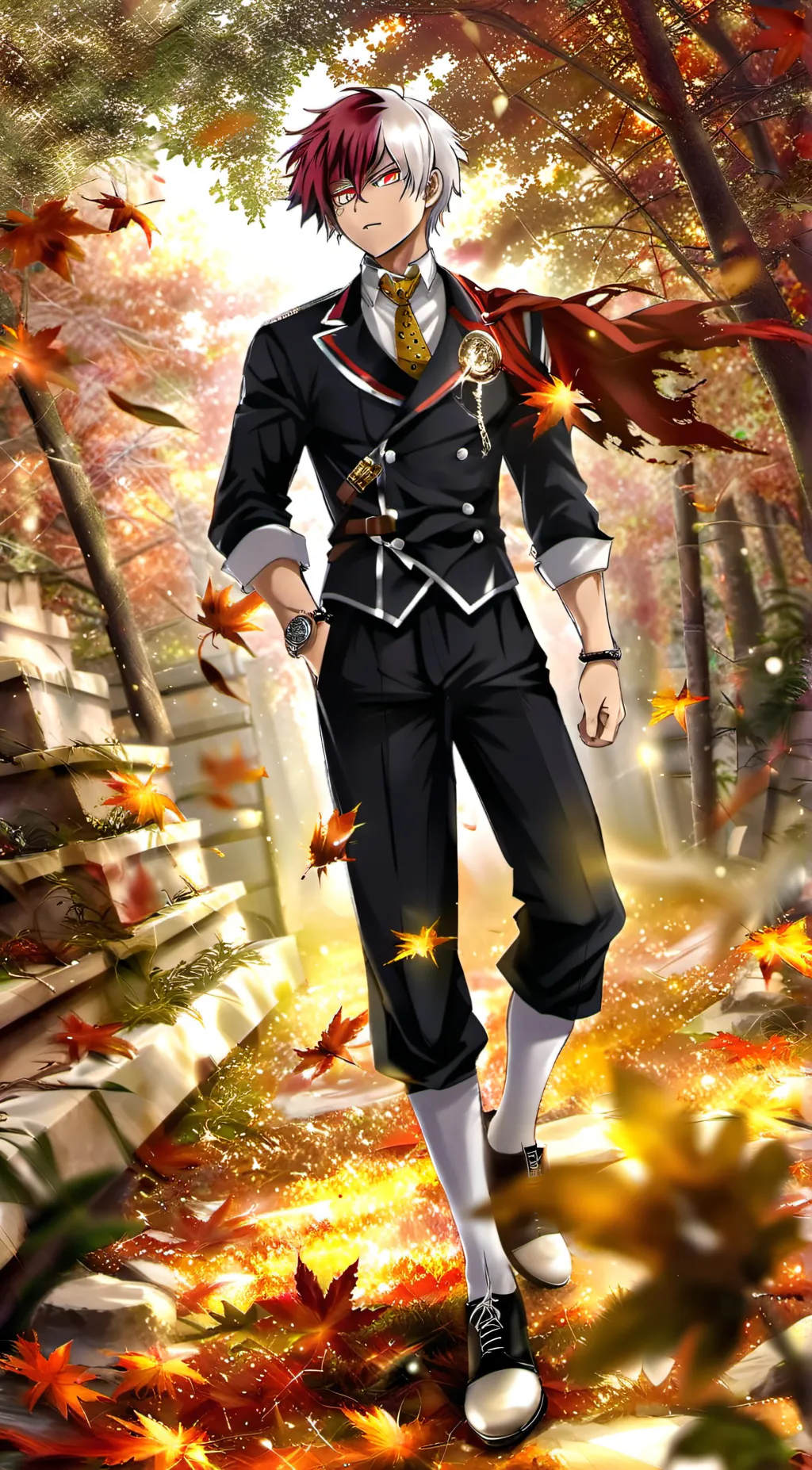 ai character: Shoto TODORKI background