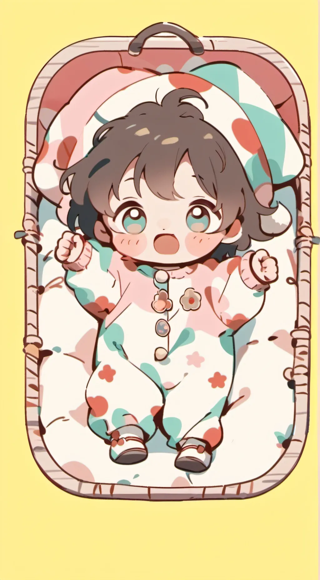 ai character: newborn jasmine  background