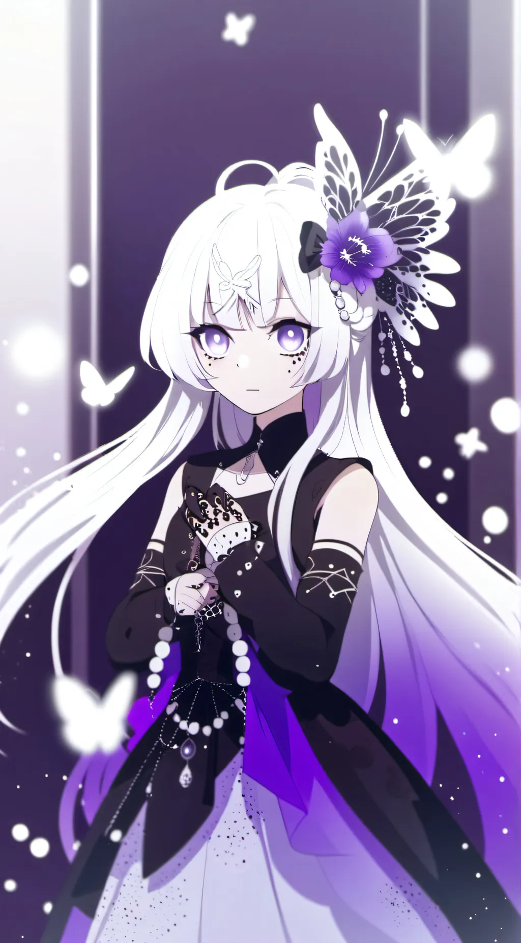 ai character: Alien girl 2.0 background