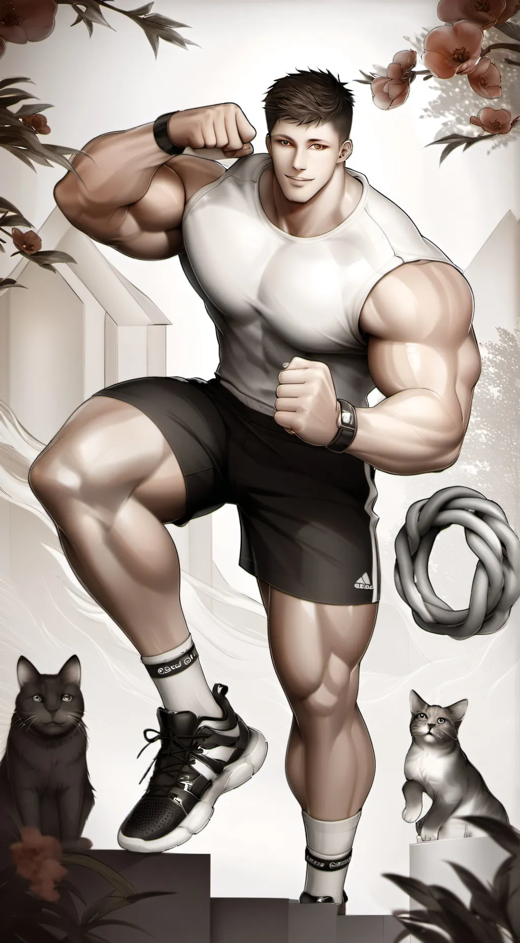 ai character: Legaland (muscle$) background