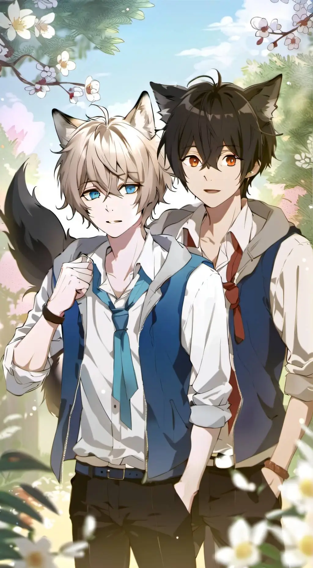 ai character: Tyler and Alexis  background