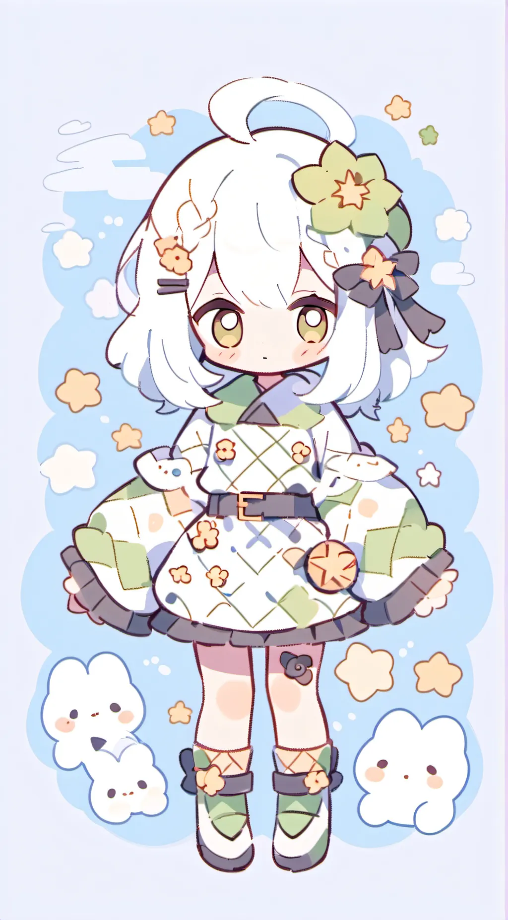 ai character: little all might  background