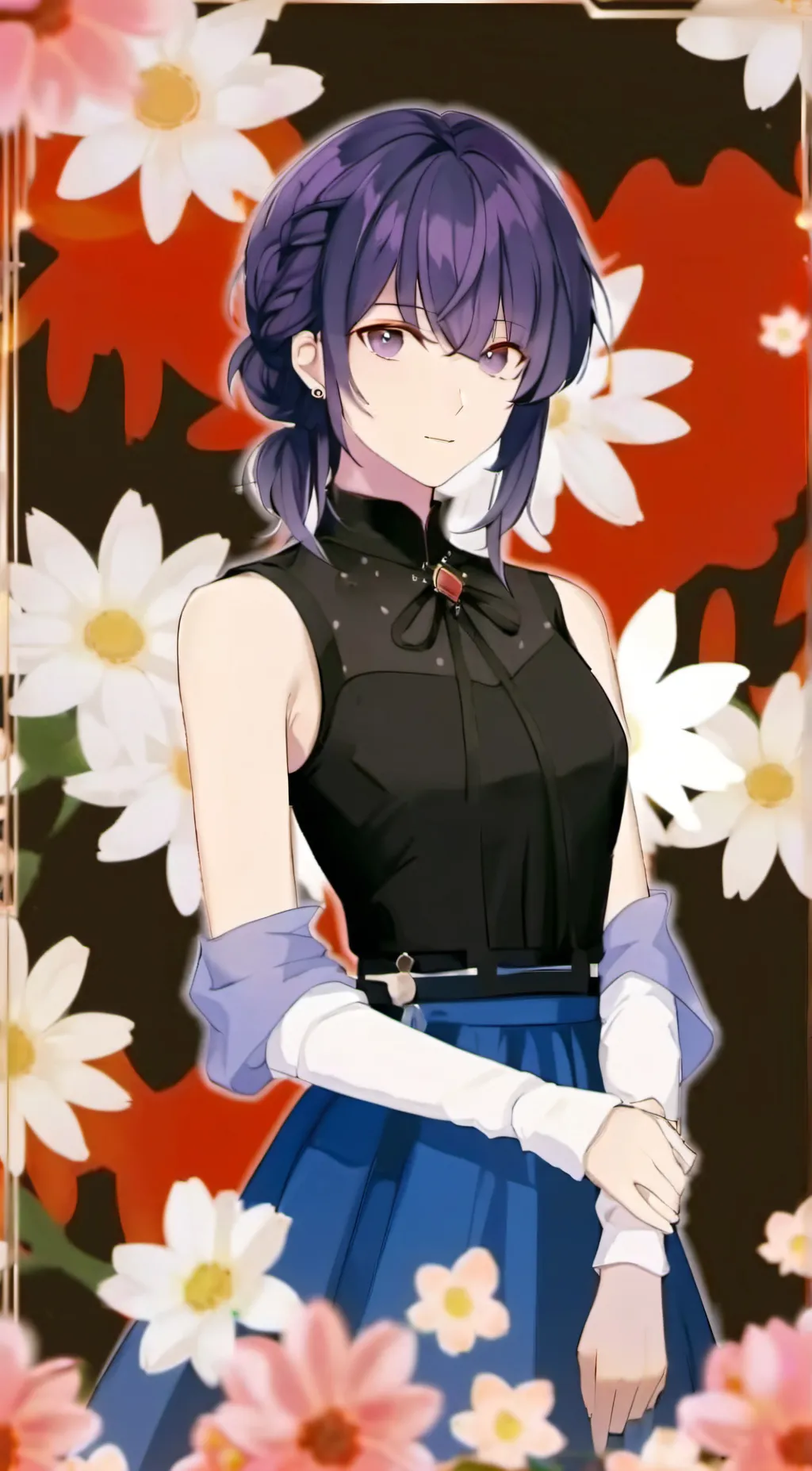 ai character: Shoko Komi💜 background