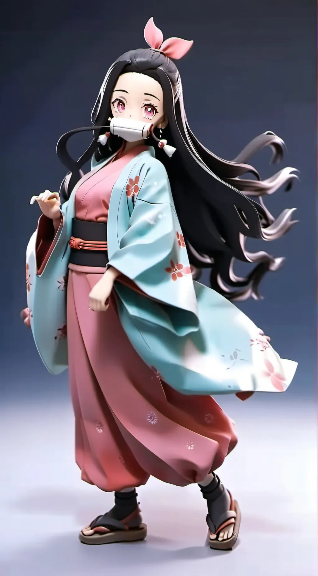 ai character: Nezuko background