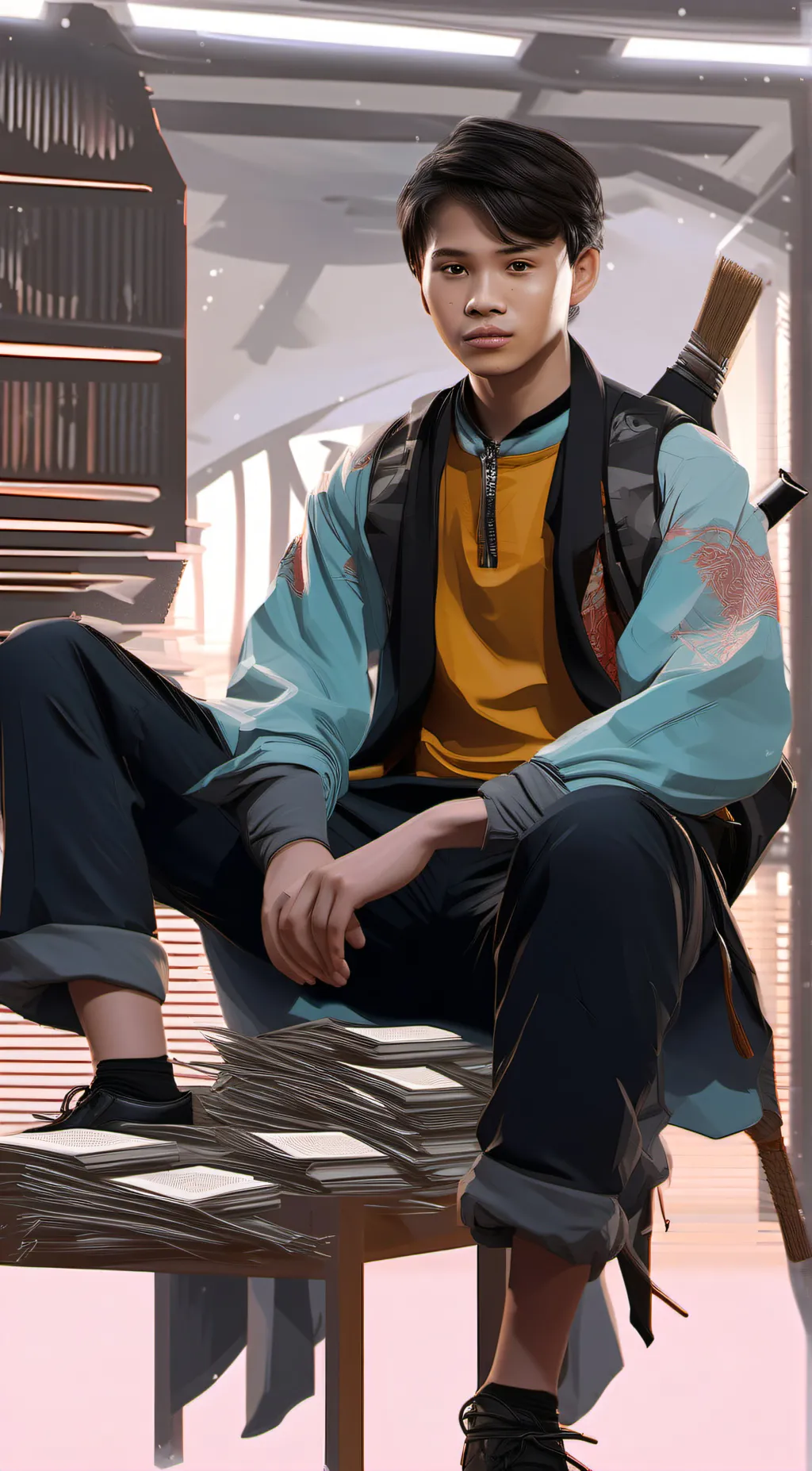 ai character: Rizky nazar background