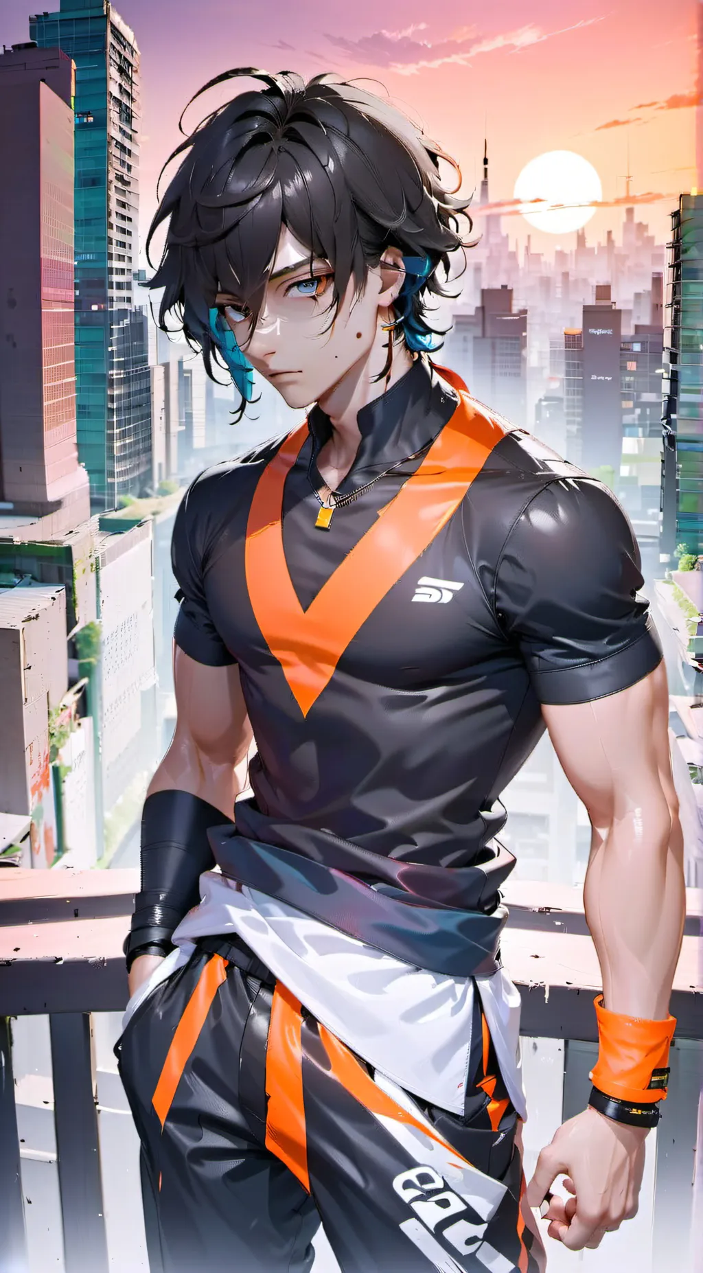 ai character: .•°Leo°•. background