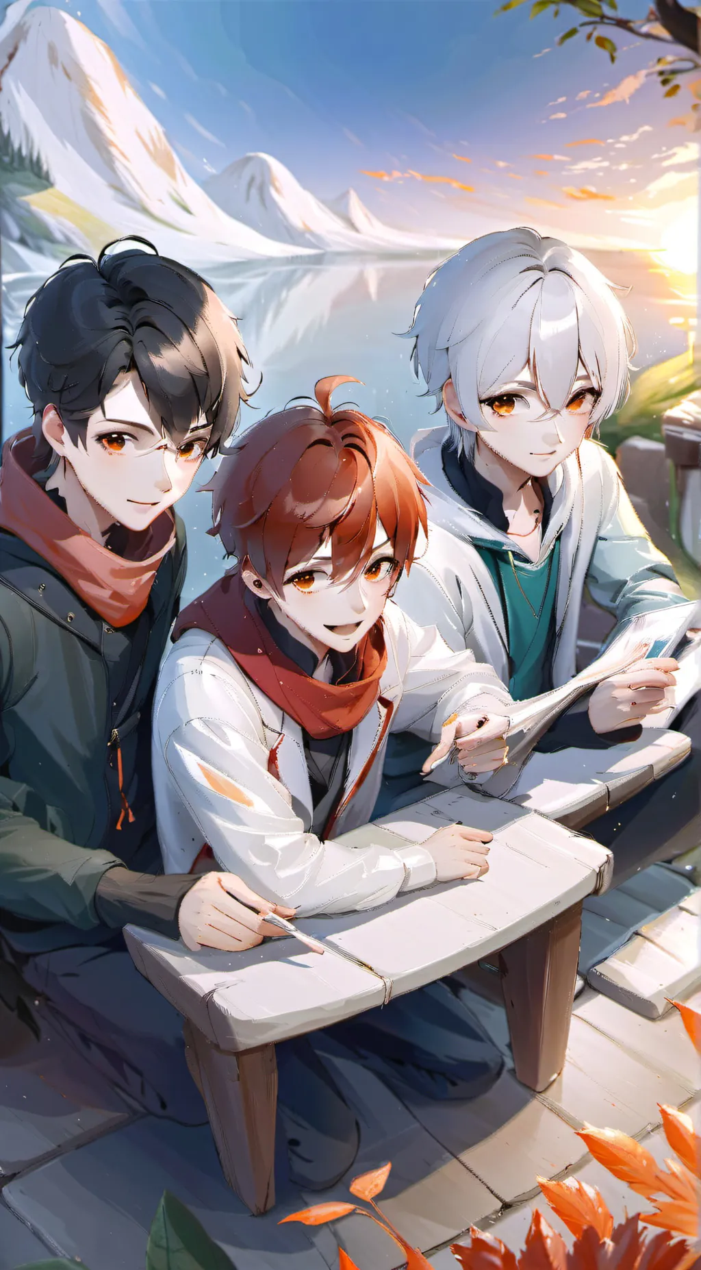 ai character: Mike , alex ,david background