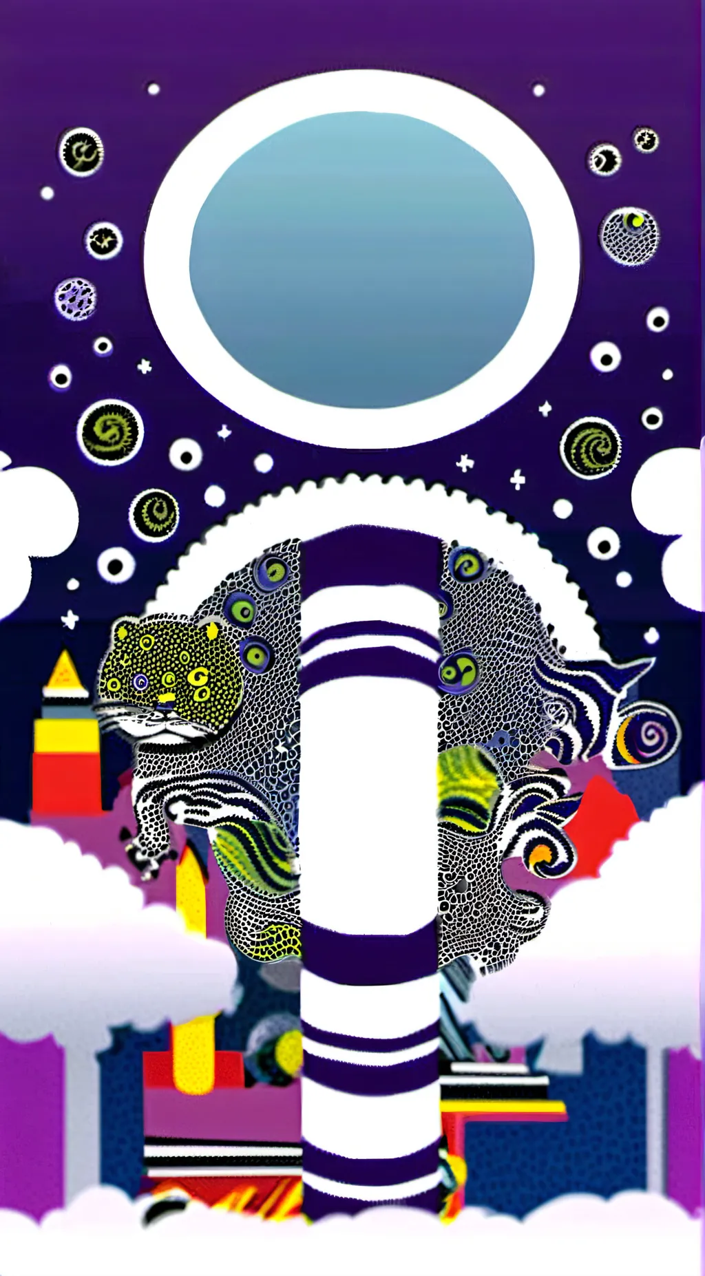 ai character: Smiling critters background