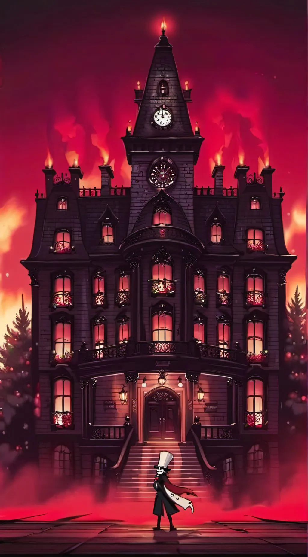 ai character: Hazbin  background