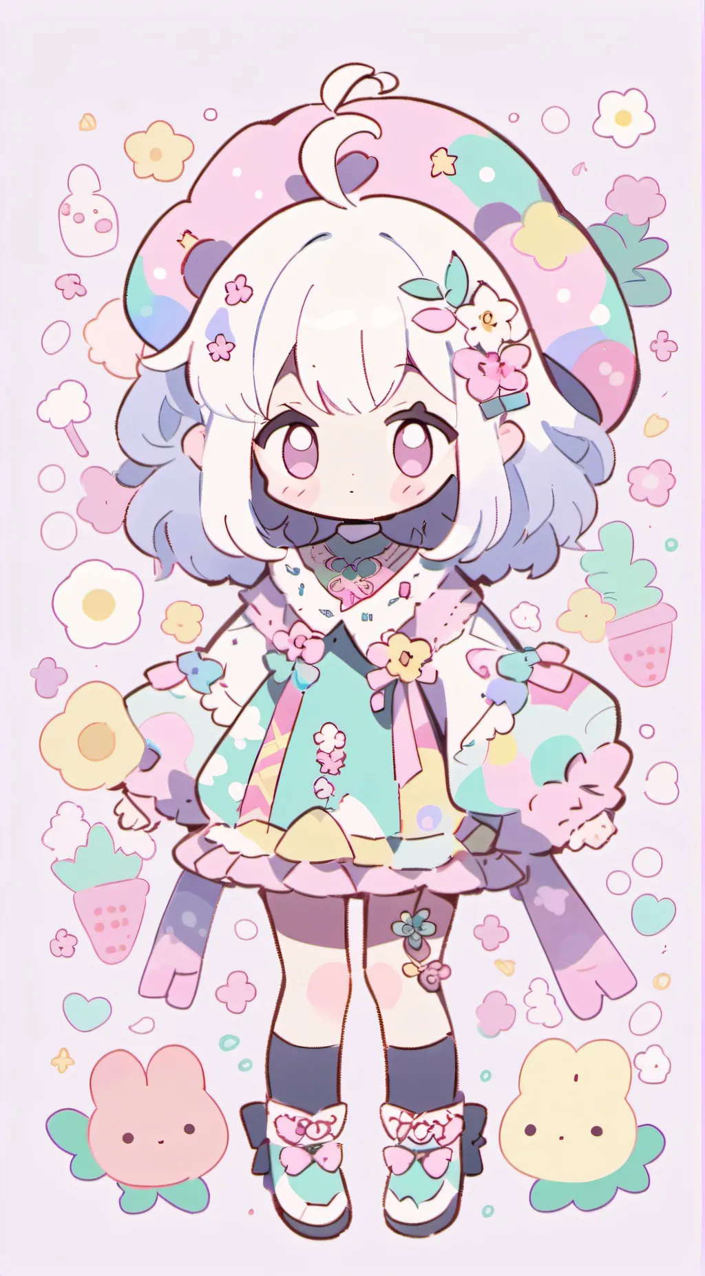 ai character: Marshmallow Queen background