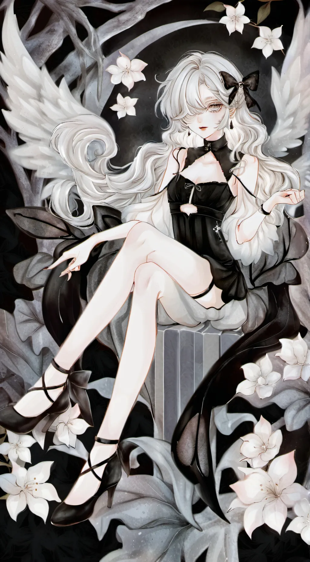 ai character: H.H&HELLUVA BOSS background