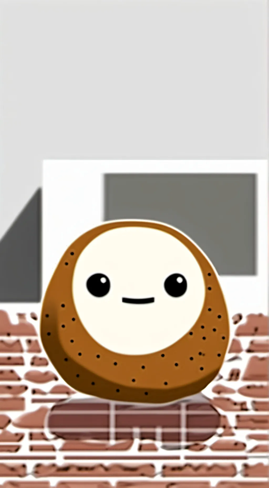 ai character: Baby potato  background
