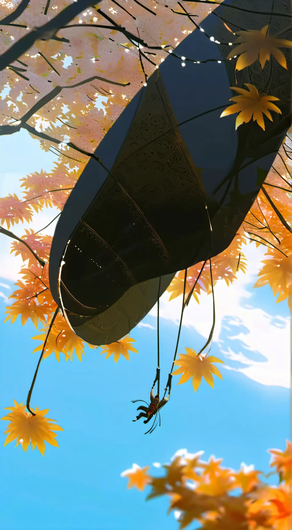 ai character: Upside down background