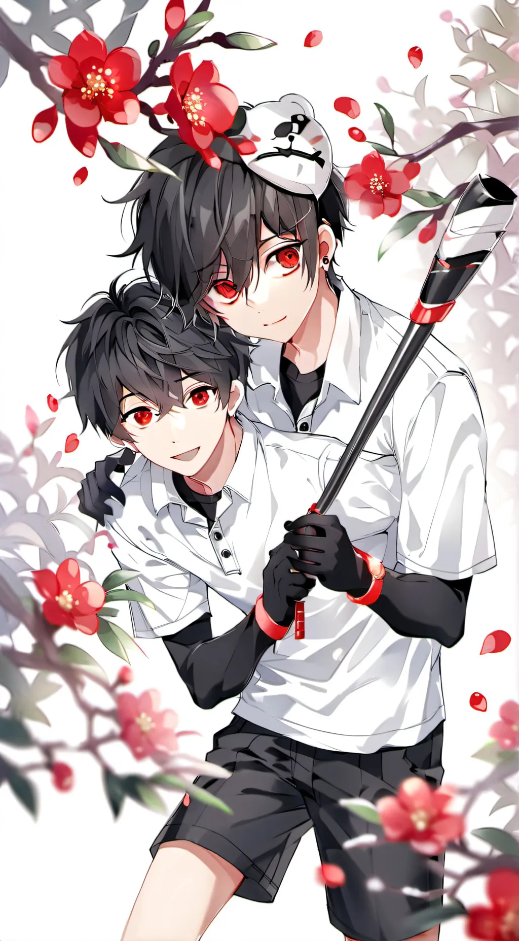 ai character: a group of boys background