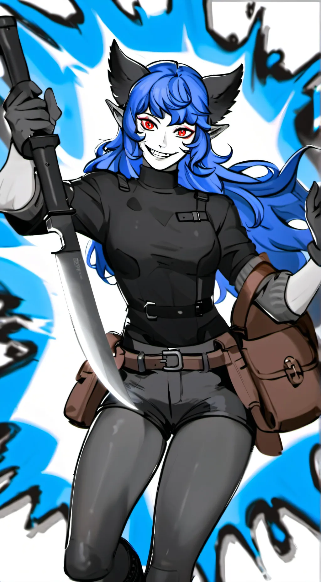 ai character: female slendytubbi background