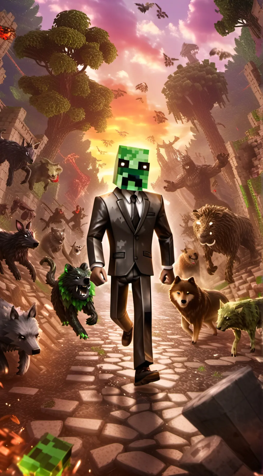 ai character: Game over  background