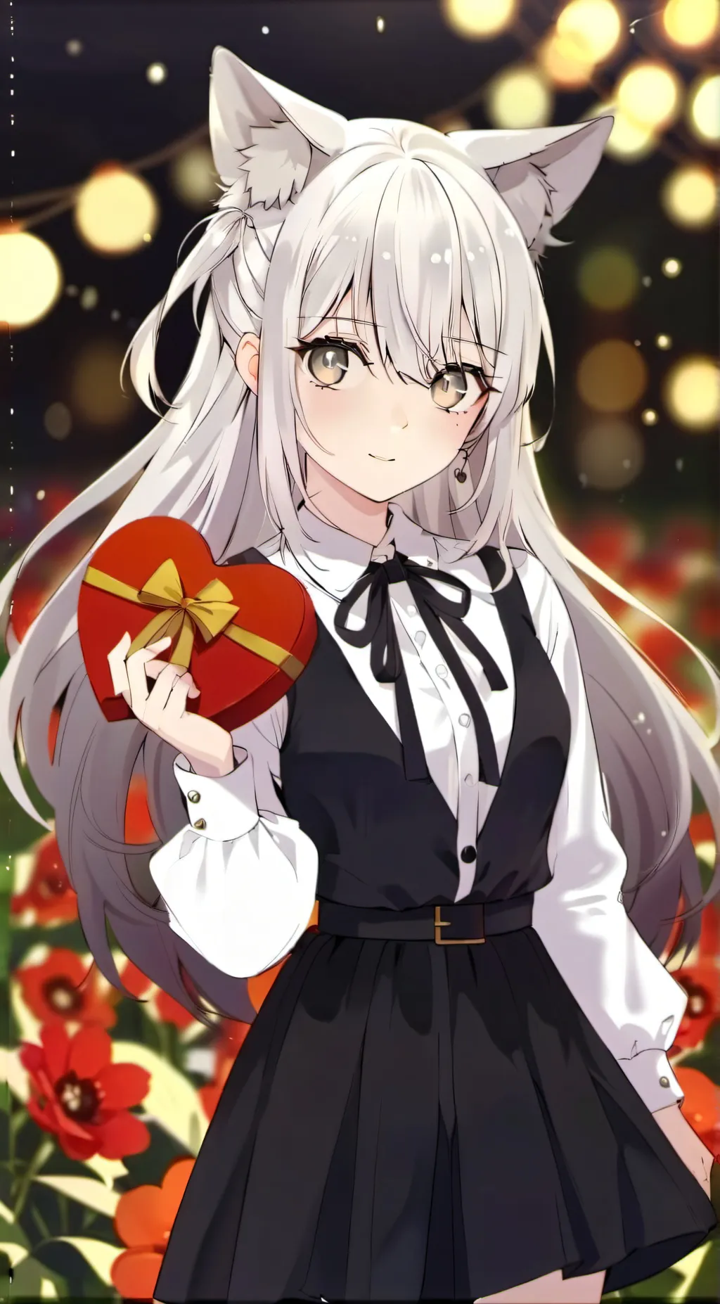 ai character: rose background