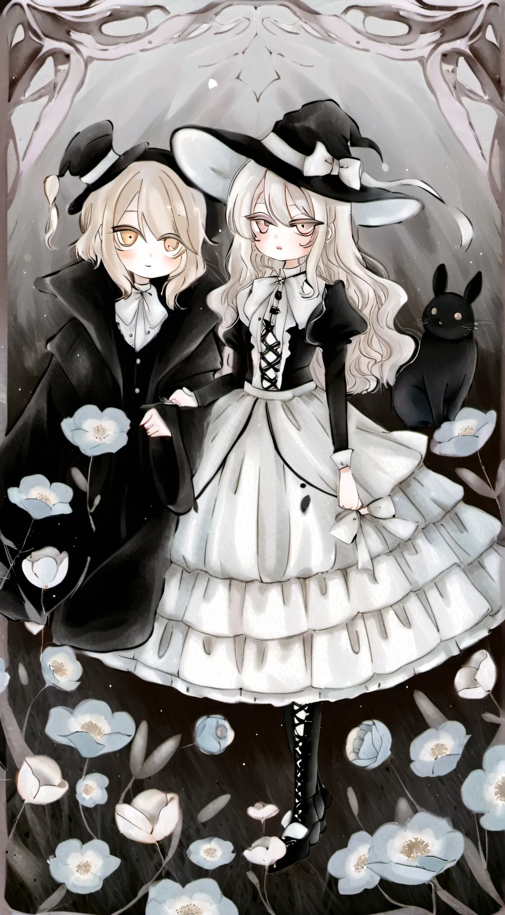 ai character: twins  background