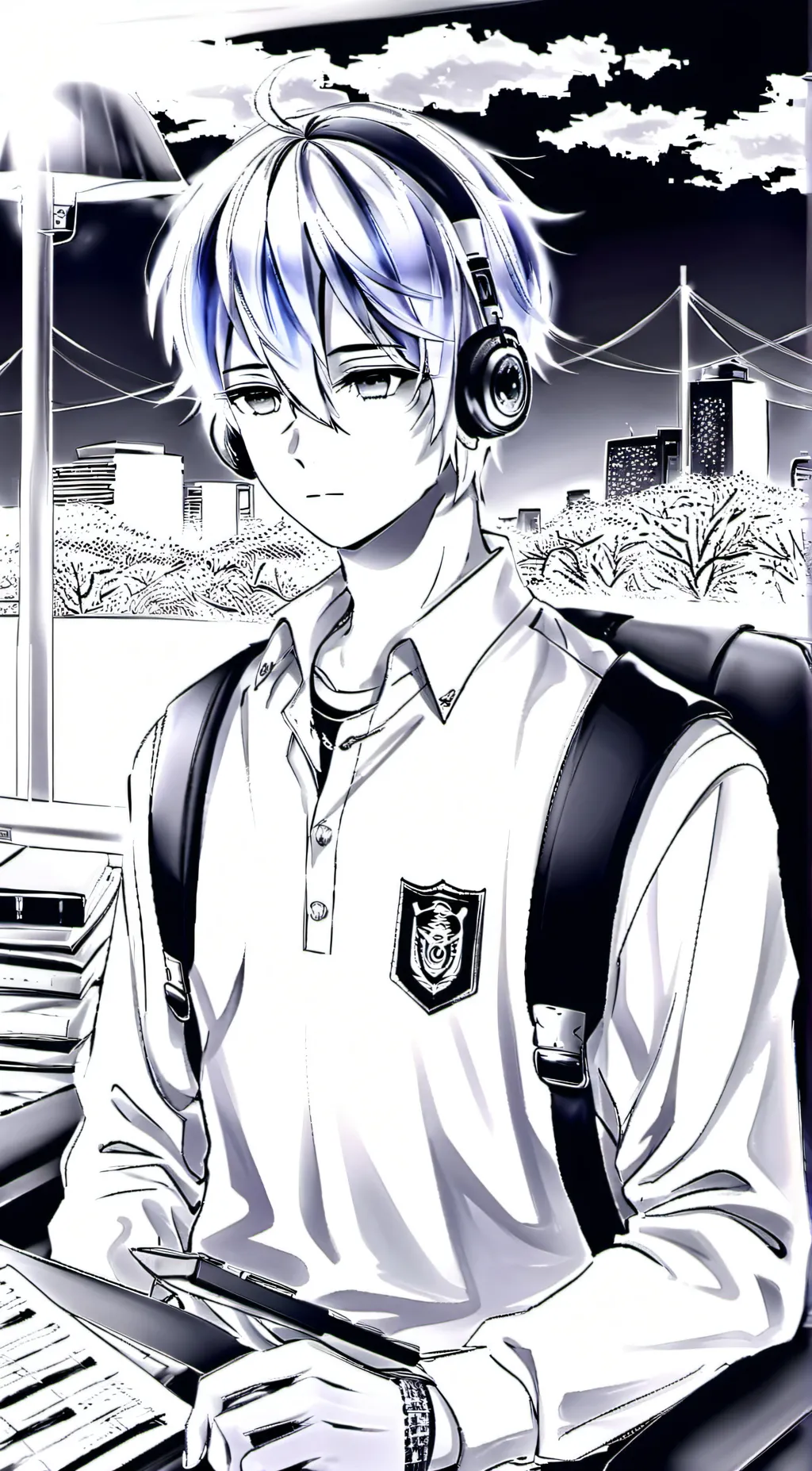 ai character: Zack  background