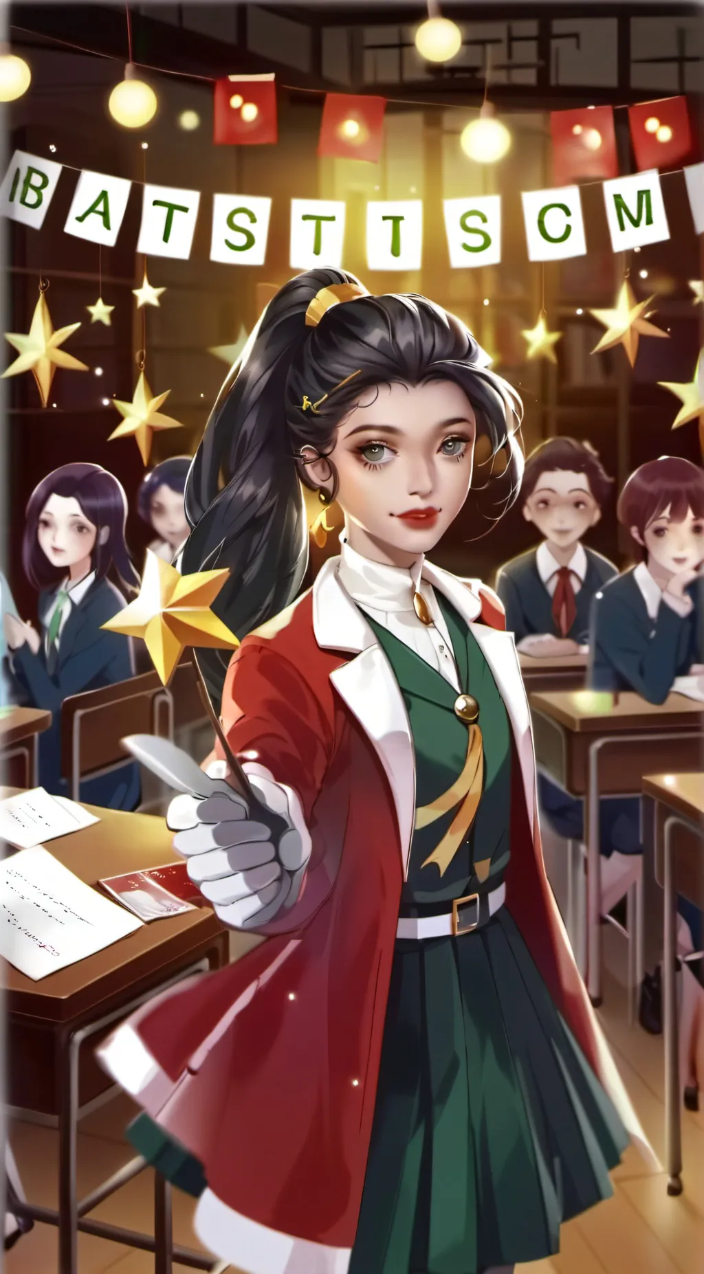 ai character: Classroom background