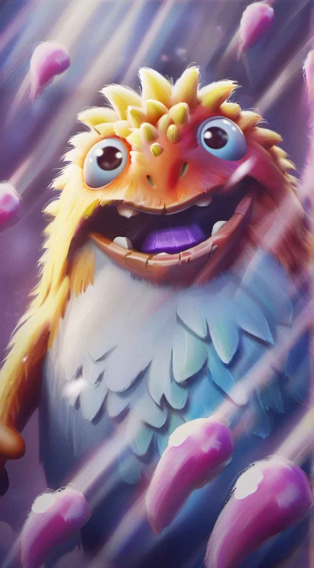 ai character: Singing monsters background