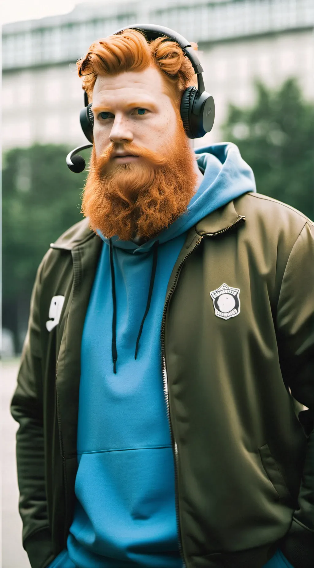 ai character: CaseOh streamer background