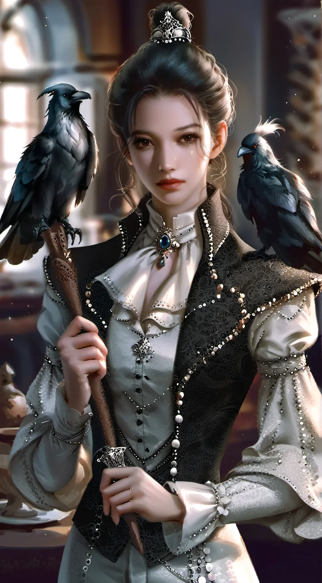 ai character: Crow background