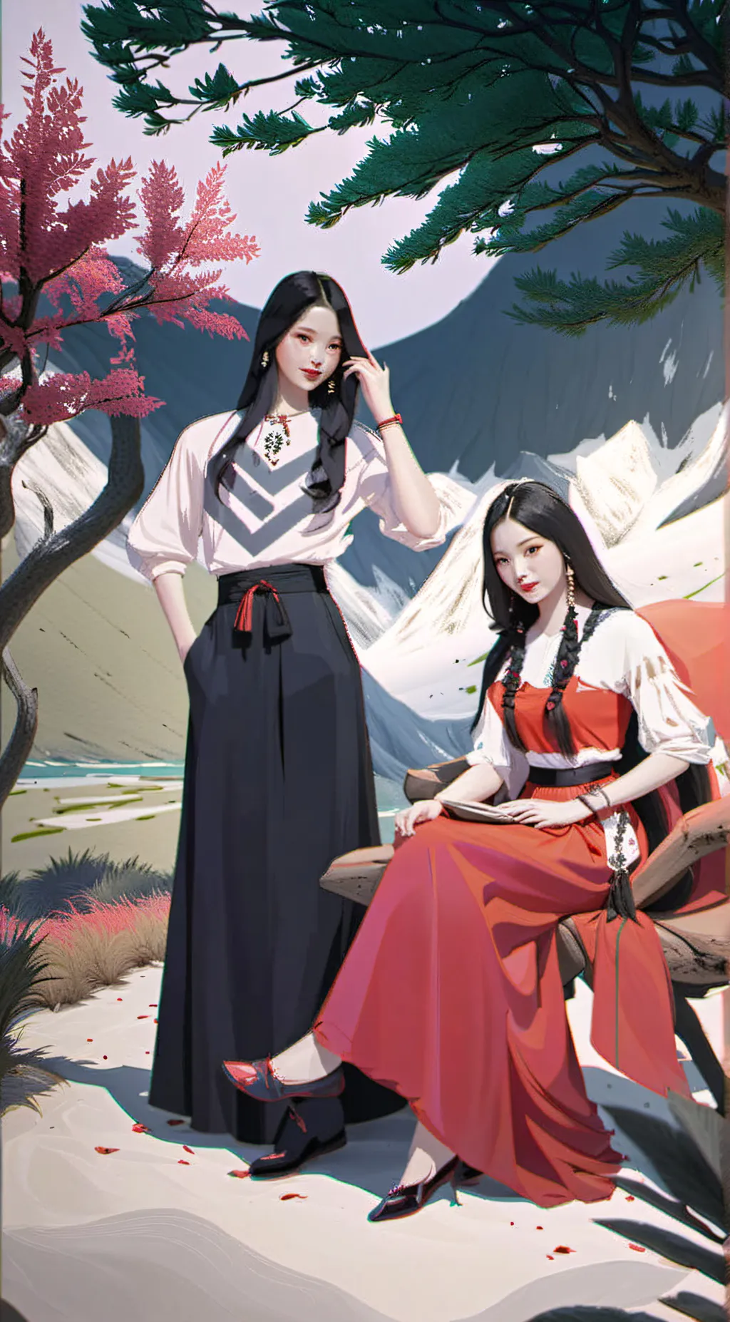 ai character: le sserafim  background