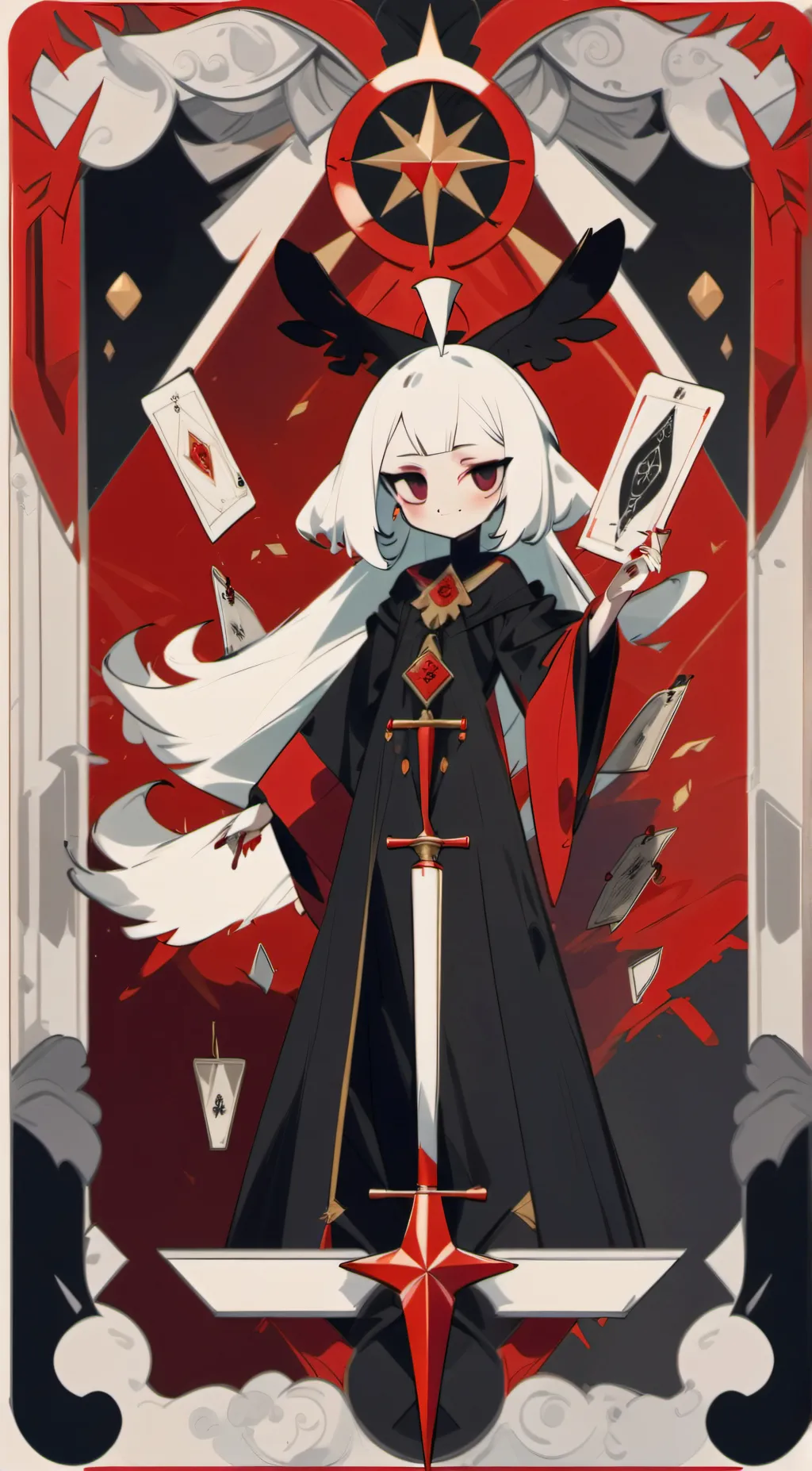 ai character: shadow x angel background