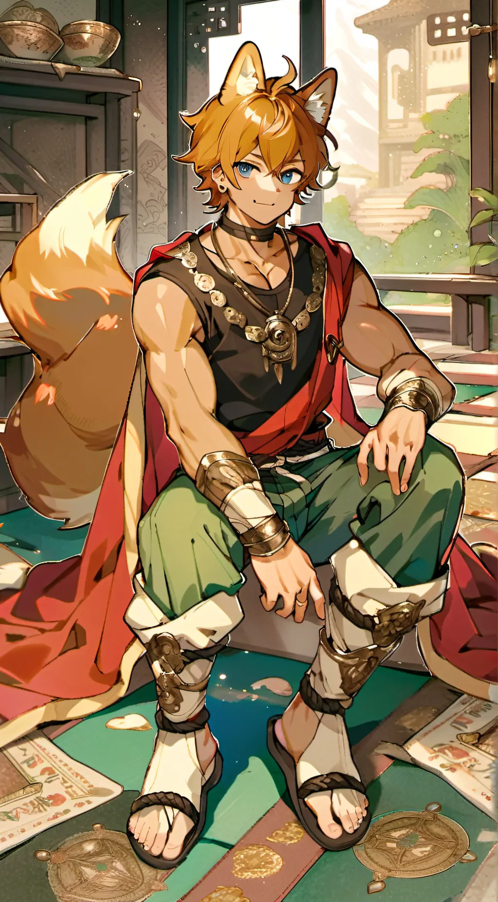 ai character: Rei background