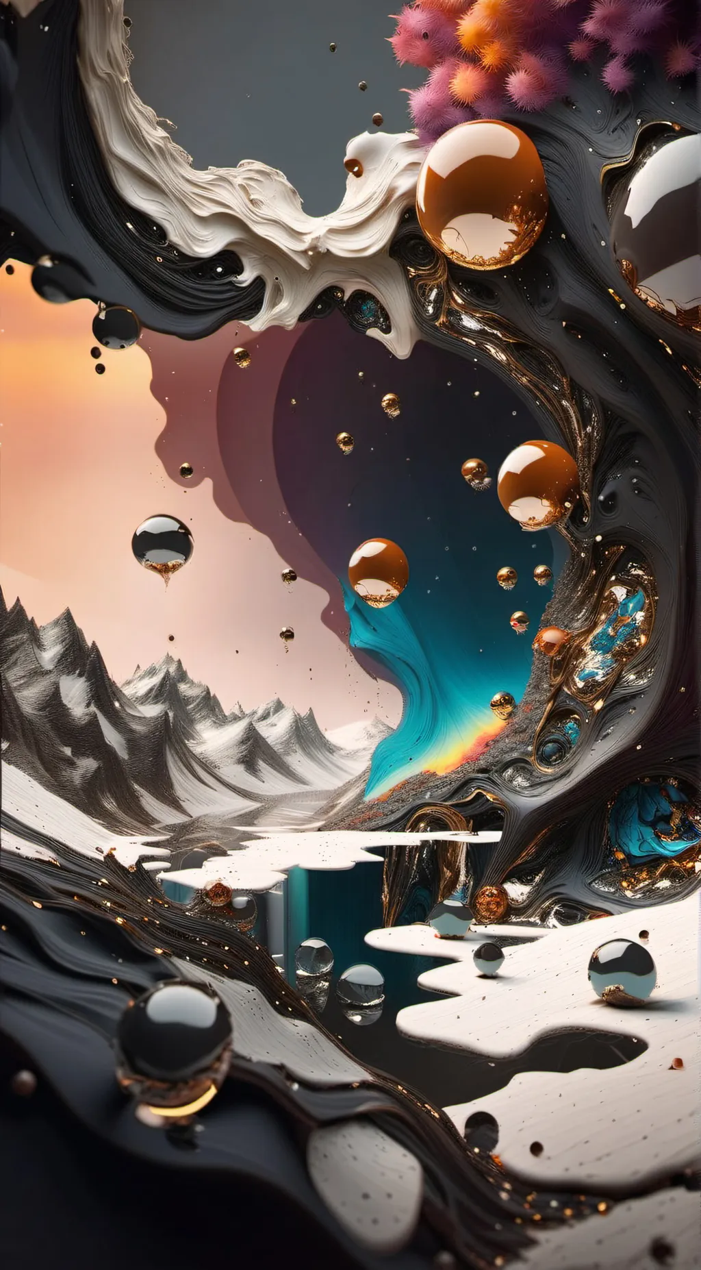 ai character: PB glitch background