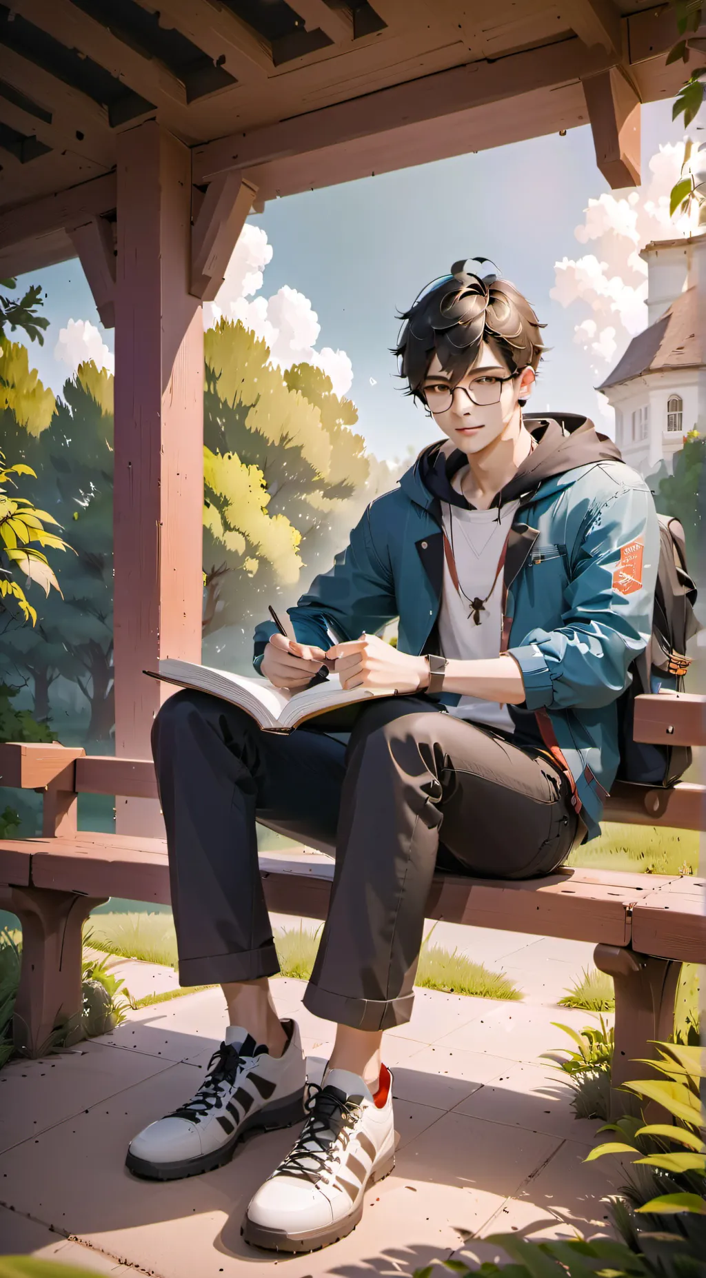 ai character: Zack  background