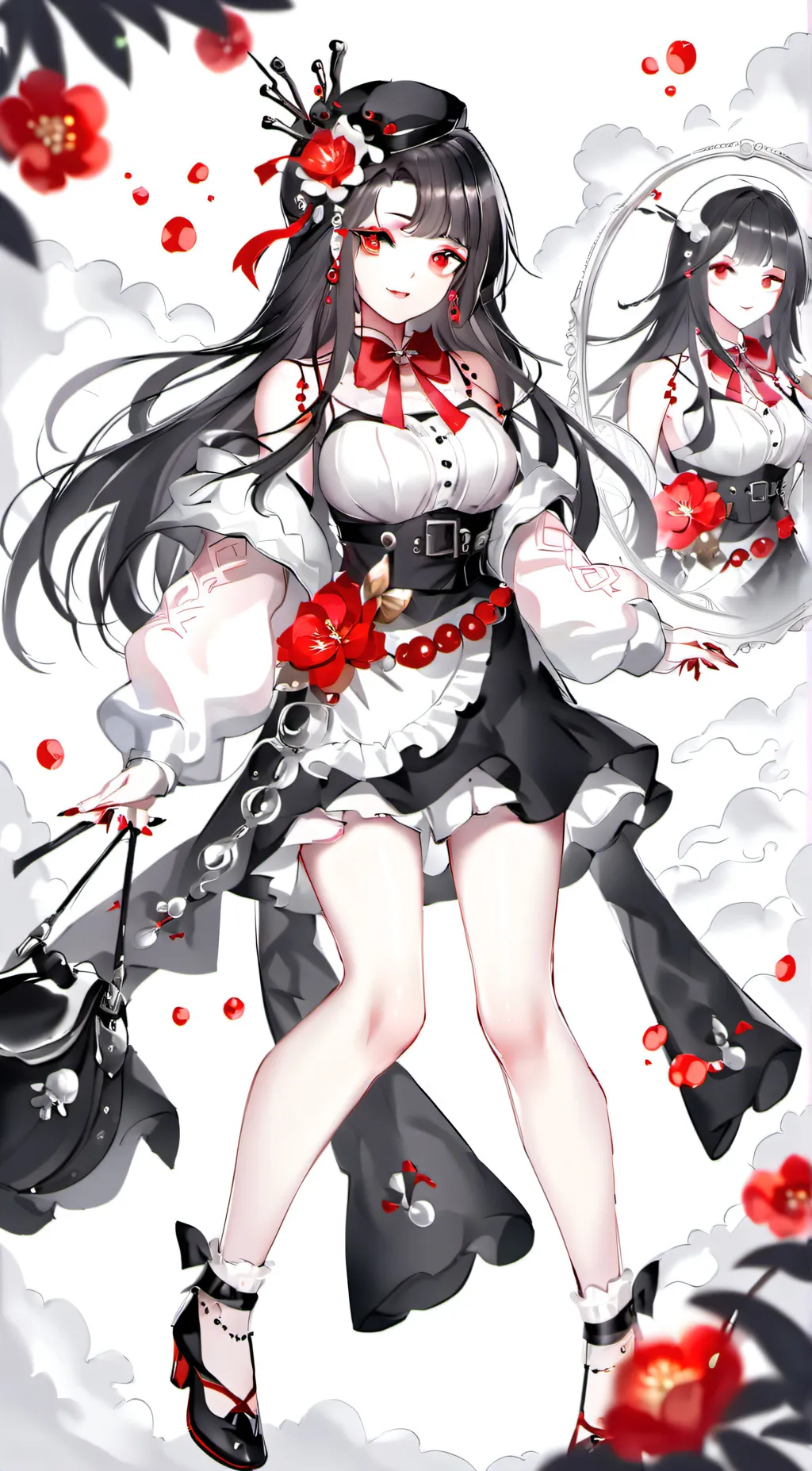 ai character: sus girl background